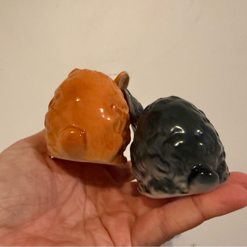 Vintage Porcelain Rabbit Figurines - Gray and Tan - Picture 8 of 8